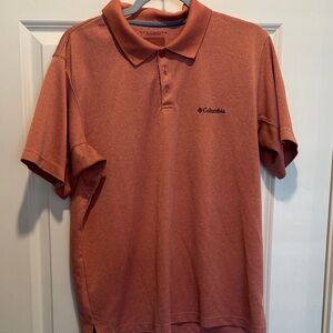 Columbia Men's Polo Shirt in Burnt Orange